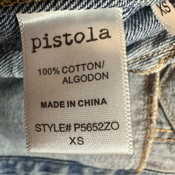 PISTOLA‎ BRANDO STAR EMBROIDERY DENIM JACKET - ZODIAC XS - Picture 12 of 16